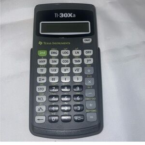 Texas Instruments TI-30Xa Calculator in Black and Gray